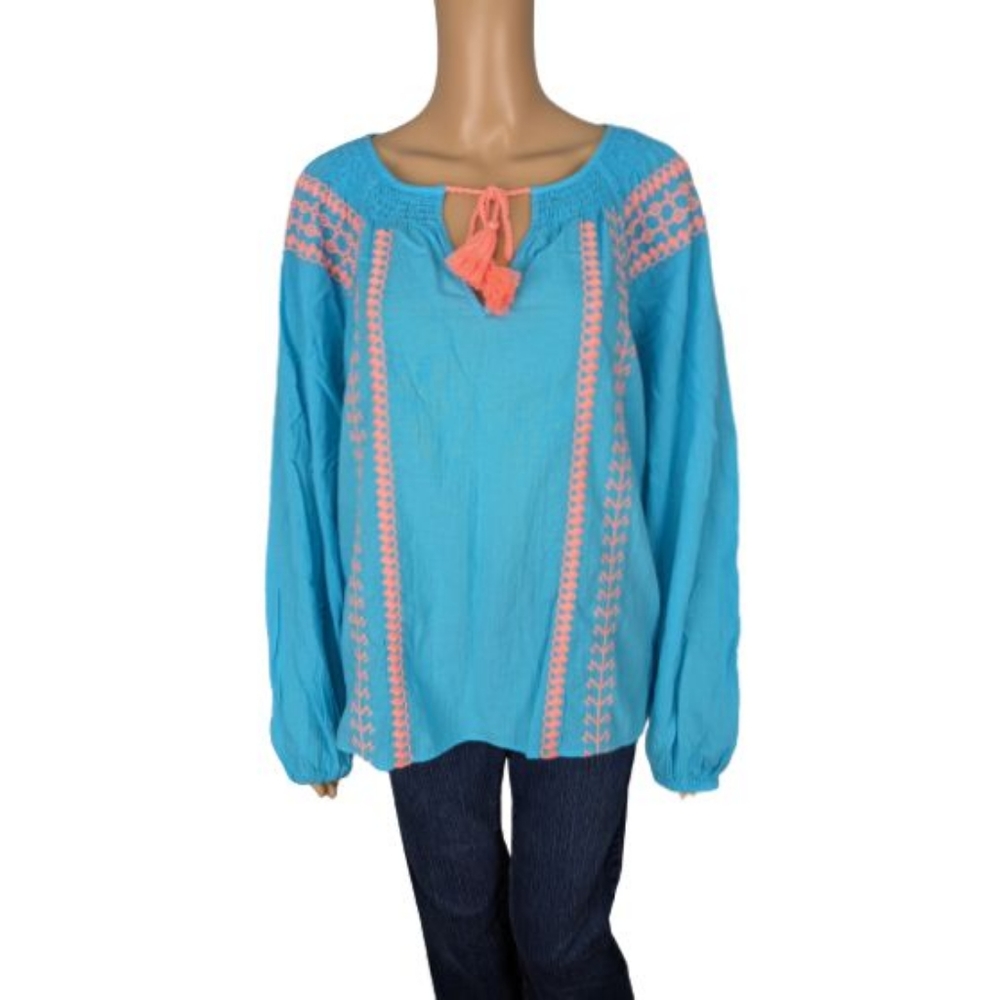 Lilly Pulitzer Bermuda Blue Lara Top L